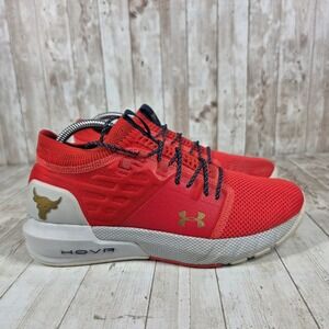 Under Armour Project Rock 3 Red HOVR Training Shoes Mens Size 10.5‎ Womens 12